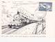 Carte Sur Le Thème Des Trains - N°5 - 1925 - LOCO Type 9  - Etat Belge Et Pullman Paris-Ostende - Obl. Timbre 996 - Eisenbahnen