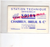 87 - LIMOGES - STATION TECHNIQUE OFFICIELLE SOLEX- CHABRELY BREUIL- 24 RUE HOCHE PLACE MARCEAU - VOITURE ARONDE - Cars