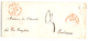 Lettre De Genève (25.06.1850) Pour Bordeaux Via Lyon Cachet D'entrée Rouge - ...-1845 Préphilatélie