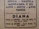 Italy Telegram 1934-05-07 Telegramma Diana Advert Tennis Skiing Ski Tiro Fishing Hunting Horseracing Auto Moto Avio - Tennis