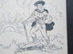 AK Tschechien 2.9.1945 Uhersky. Künstlerkarte I. Ceskoslovensky Sjazd Najavorine 2. IX. 1945. Wanderer / Bergsteiger - Climbing