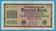 DEUTSCHES REICH 1000 MARK Code PG 15.09.1922   # Qm 051230* P# 76e1 - 1000 Mark