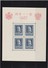 1937 Souvenir Sheets  Mint Hinged Mi. Block 2/4, Scott 314/16, Yvert BF 2/4      025 - Ungebraucht