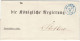 1867, Staatsschulden-Sache Mit Blauem Stempel BERLIN Des Horfpostamtes. - Frankeermachines (EMA)