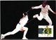 SPORTS FENCING ESCRIME ESGRIMA PORTUGAL CARTE MAXIMUM - MAXICARD (2 SCANS) - Maximumkarten (MC)