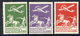 DENMARK 1925 Airmail Set Of 3 MNH / ** .  Michel 143-45 - Unused Stamps