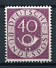 33548) BUND 40 Pfg. Posthorn Postfrisch Aus 1951, 140.- &euro; - Ungebraucht