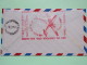 USA 1950 First Flight Cover Houston (Argentina Back Cancel) To Gothenberg - Plane Map Flag - UPU - Lettres & Documents