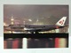 China Hong Kong Kai Tak International Airport Postcard, Airplane, Plane, Night View Of Thai Airways 747-700 - Cina (Hong Kong)