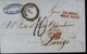 Italie Sardaigne Roue Dentelée Bergamo 19-1 Cachet Rouge Via Decis Stati Sardi Cachet Ludovico Caroli Port Dû - Sardinien