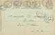 A-17-3786 : CARTE POSTALE  AVEC 5 TIMBRES A 1 CENTIME.1903 - Covers & Documents