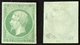 N° 12 5c Vert NAPOLEON ND B Aspect SUPERBE Neuf NSG Cote 425&euro; Signé Calves - 1853-1860 Napoléon III.