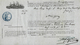 CONNAISSEMENT BILL OF LADING 1873 TRANSPORT MARITIME CAFE De Bordeaux à Brest Pour  Mr Lenormant à Lannion Signature - 1800 – 1899