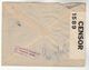 1940 Manchester GB CENSOR COVER Stamps PERFIN ´MW´  From WHITWORTH MITCHELL To Belgium  Censored Cds - Briefe U. Dokumente