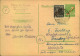 1949, 10 Pfg. Rotaufdruckkarte Mit 2 Pfg. RA Als Zusatzfrankatur Ab BERLIN-FRIEDENAU - Other & Unclassified