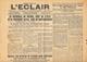 WW2 - 1944 - "L'ECLAIR" Journal Quotidien Du Midi - BOMBARDEMENTS ALLIES Sur Paris - - Documents Historiques