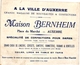 1 Card C1895 Pub Maison Bernheim Auxerre   Sport  Weight Lifting HALTEROPHILIE  Gymnastique Imp. Verger - Autres & Non Classés
