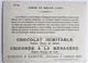 Chromo Chocolat Inimitable Duroyon Ramette Cambrai Siège De Melun Chicorée à La Ménagère - Duroyon & Ramette