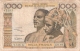 ETATS D'AFRIQUE De L'OUEST - COTE D'IVOIRE    1000 Francs   1959-65; ND   Sign.9   P. 103Aj - Côte D'Ivoire