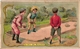 2 Cards C1900 Pub Chocolat GUERIN BOUTRON Imp Vallet &Minot  HEROLD   BOWLING  Jeu De Boules  Litho Sport - Guerin Boutron