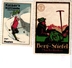 8 Poster Stamp Cinderella Reklame Marke Pub  ALPINISME Mountaineering Skiing Montagne =gebirgte Berg Climbing Klimmen VG - Sports D'hiver