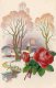 [DC9841] CPA - BELLISSIMA CARTOLINA D'EPOCA FLOREALE - LA ROSA E' IN RILIEVO COLLAGE - Non Viaggiata - Old Postcard - Altri & Non Classificati