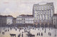 Bruxelles - Place Rogier Avec Palace Hôtel (animée, Colorisée, Ed. Grand Bazar Rue Neuve) - Pubs, Hotels, Restaurants