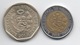 Pérou : Lot De 2 Pièces : 1 Nuevo Sol 2013 & 2 Nuevos Soles 2012 (BIMETAL) - Peru