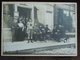 Gournay-en-Bray , Grande Photo Sur Support Carton  , Famille Et Personnel A . Mutel Posent En Terrasse Du Café De Rouen - Gournay-en-Bray