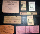 TICKETS  DE  TRAIN SNCF SPECIAUX  LOT DE 8 TICKETS  ANCIENS COUCHETTE SAINT CLOUD 3° CLASSE  MAROC    LOT N°22 - Autres & Non Classés