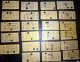 TICKETS  DE  METRO  LOT DE 23 TICKETS  ANCIENS  2° CLASSE ET  VALABLE 2 VOYAGES SUCCESSIFS  LOT N°24 - Otros & Sin Clasificación