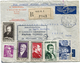 FRANCE LETTRE RECOMMANDEE PAR AVION (1ère LIAISON PARIS-TOKIO) DEPART CHARGEMENTS 22-11-1952 NICE POUR LE JAPON - 1927-1959 Covers & Documents