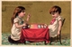2 Cards C1900 Pub Peudefer Epernay Bruneau Mans  Loto Children Playing Loto - Autres & Non Classés