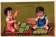 2 Cards C1900 Pub Peudefer Epernay Bruneau Mans  Loto Children Playing Loto - Autres & Non Classés