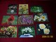 LOT DE 9 CARTES POSTALES SUR LE THEME DES FLEURS DU MONDE AVEC OBLITERATION  DE SUEDE  (SVERIGE) AVEC PHILATELIE - Collections