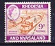 RHODESIE NYASSALAND 1959-62 YT N° 25A, 28 Et 29 Obl. - Rhodesia & Nyasaland (1954-1963)