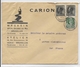 BELGIQUE - 1936 - ENVELOPPE PUBLICITAIRE DECOREE "CARION" à BRUXELLES => BORMES LES MIMOSAS (VAR) - Lettres & Documents