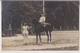 CARTE PHOTO ECRITE DE PIRNA EN 1908 - MILITAIRES ET CHEVAL - 2 SCANS - - Pirna