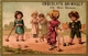 5 Chromo Litho CARDS C1900 CROQUET GAME JEU De CROQUET Krocketspiel Pub Sapanule Bonne Tours Lyon Mans - Andere & Zonder Classificatie