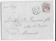 GB - 1876 - YVERT N° 55 PLANCHE 2 Sur LSC De LONDON => MARSEILLE - COTE Du TIMBRE DETACHE = 100 EURO - Cartas & Documentos