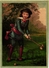 2 Cartes C1900 CROQUET GAME JEU De CROQUET Krocketspiel Chromo Litho Trade Advertising CARDS - Autres & Non Classés