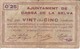 BILLETE DE 25 CTS  DEL AJUNTAMENT DE CASSA DE LA SELVA DEL AÑO 1937 - Other & Unclassified