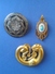 Lot De Broches Ancien Vintage En Plaqué - Broches