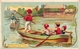 4 Trade Cards Chromo Rowing Canotage Regatta Skiff Sculling  Pub Bruxelles Lille  Choc Guérin Boutron ImpHérold Mertens - Roeisport