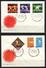 POLAND FDC 1964 TOKYO JAPAN OLYMPICS & MS Weight Lifting Boxing Football High Jump Diving Rowing Running Soccer - Buceo