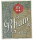 étiquette Rhum  Vieux  Imp Haberer Douin Et Jouneau  N°519  Vers 1915 - Rhum