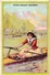 2 Trade Cards Chromo Rowing Canotage Regatta Skiff Sculling Pub Choc Charpentier Biscuits Georges Imp Hermet - Canottaggio