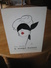 Ancien Carton Plastifié Publicitaire Original (années 50) ROUGE BAISER Illustré Par René GRUAU : La Femme Au Bandeau - Paperboard Signs