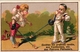 3 Trade Cards  FENCING ESCRIME FECHTEN Pub Patrons PATISSIERS Chocolat Du Planteur - Scherma