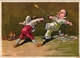 3 Trade Cards  FENCING ESCRIME FECHTEN Pub La Samaritaine Carcasonne Imp Courbe-Rouzet Willems Gent - Scherma